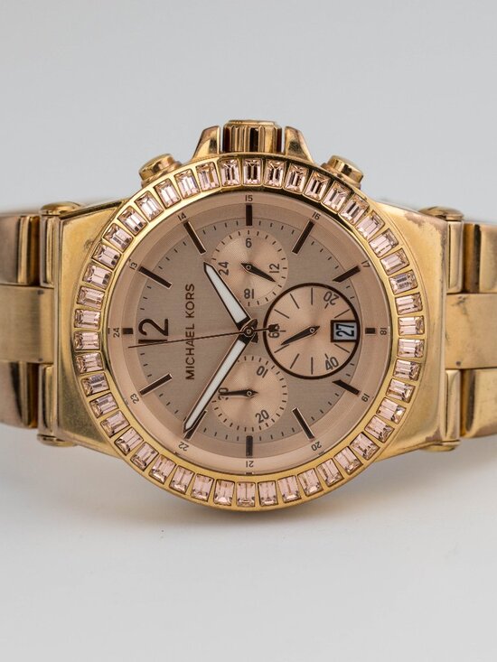 Michael Kors MK-5412 Chronograph Quartz Analog Women\'s Watch New Battery main image 6